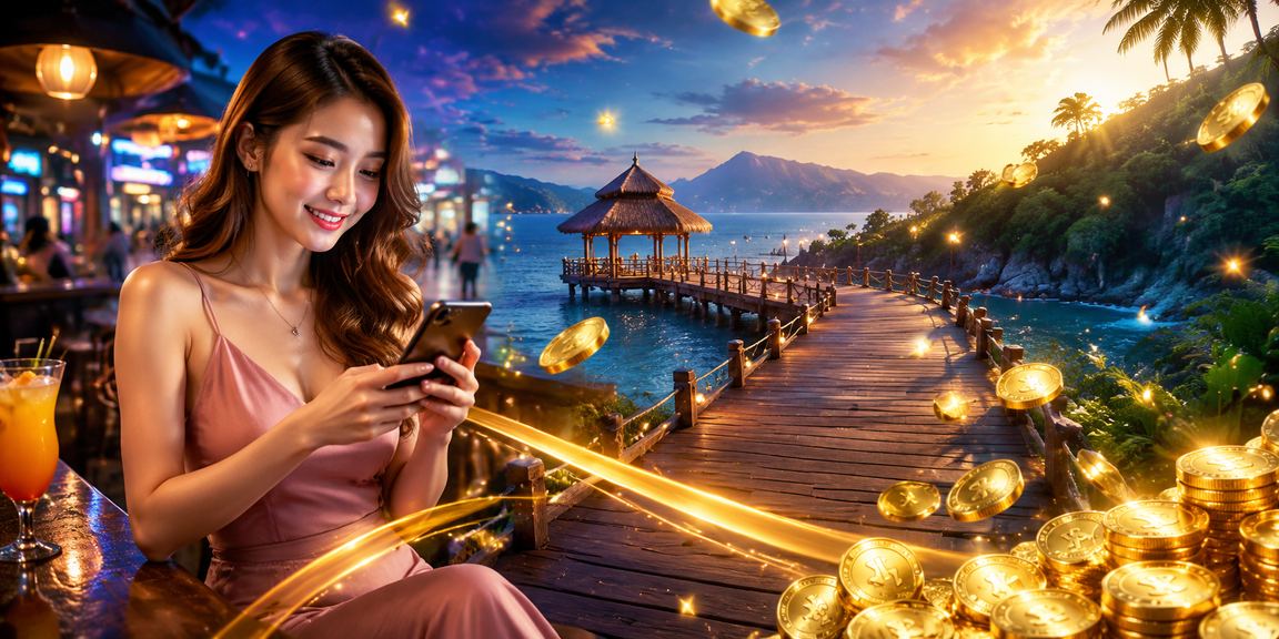Pengguna bermain kasino online menggunakan telefon pintar di Johor Bahru Malaysia